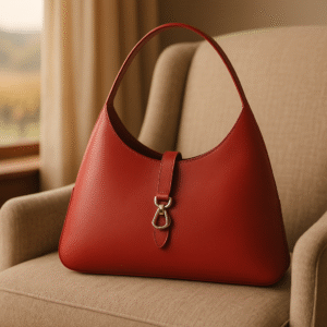 Luxury handmade leather hobo bag